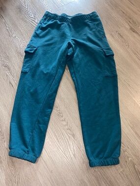 Reebok Teal Cargo Track Joggers